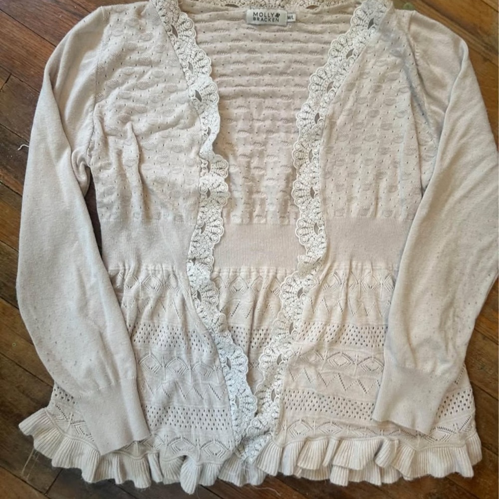 Molly Bracken Women's Cream Cardigan